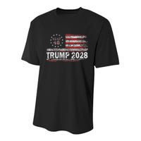 45 47 48 Donald Trump 2028 American Flag Election Vintage Youth Performance Sprint T-Shirt