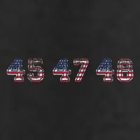 45 47 48 Trump 2024 2028 Flag Take American Back Vance 2028 7 Panel Mesh Trucker Snapback Hat