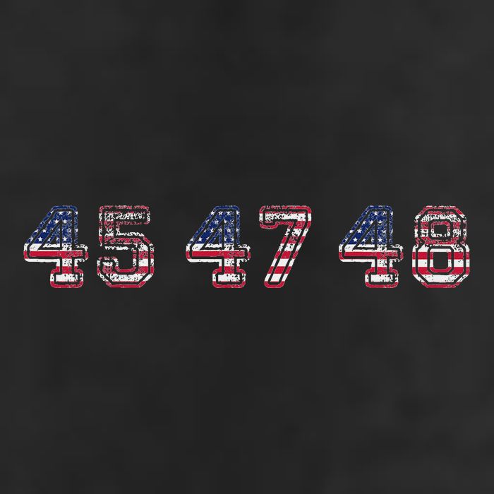 45 47 48 Trump 2024 2028 Flag Take American Back Vance 2028 7 Panel Mesh Trucker Snapback Hat
