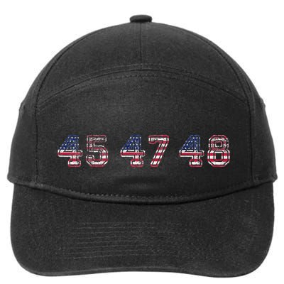 45 47 48 Trump 2024 2028 Flag Take American Back Vance 2028 7-Panel Snapback Hat