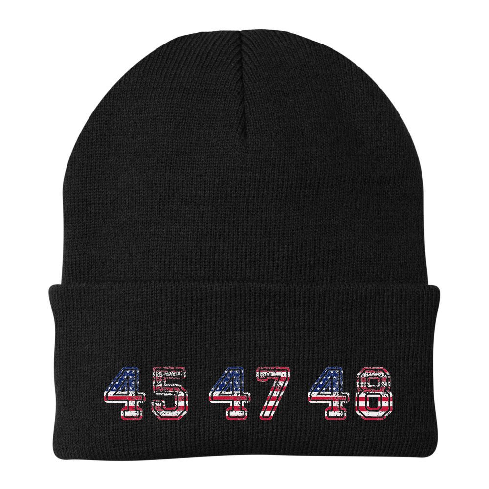 45 47 48 Trump 2024 2028 Flag Take American Back Vance 2028 Beanie