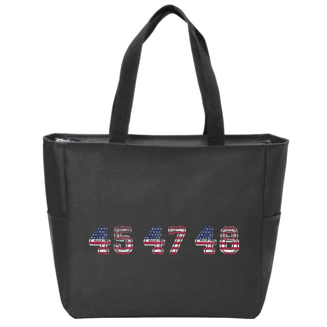 45 47 48 Trump 2024 2028 Flag Take American Back Vance 2028 Zip Tote Bag