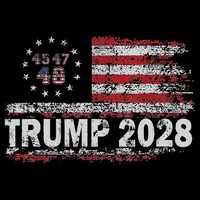 45 47 48 Donald Trump 2028 American Flag Election Vintage Apron