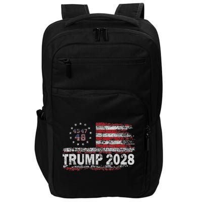 45 47 48 Donald Trump 2028 American Flag Election Vintage Impact Tech Backpack