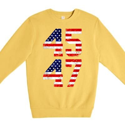 45 47 45th 47th President Trump 2024 ULTRA MAGA Premium Crewneck Sweatshirt