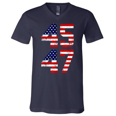 45 47 45th 47th President Trump 2024 ULTRA MAGA V-Neck T-Shirt