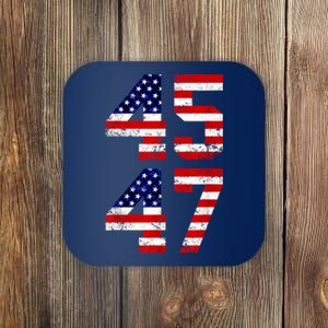 45 47 45th 47th President Trump 2024 ULTRA MAGA Coaster