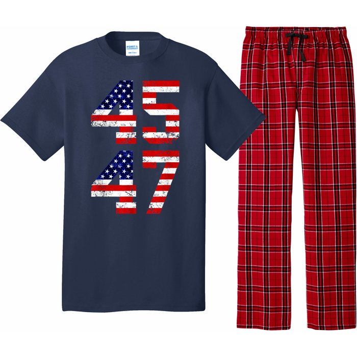 45 47 45th 47th President Trump 2024 ULTRA MAGA Pajama Set