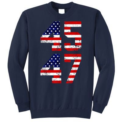 45 47 45th 47th President Trump 2024 ULTRA MAGA Tall Sweatshirt