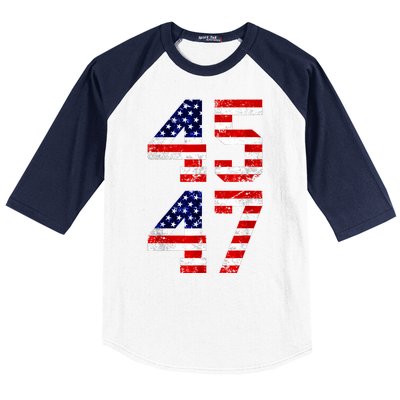 45 47 45th 47th President Trump 2024 ULTRA MAGA Baseball Sleeve Shirt