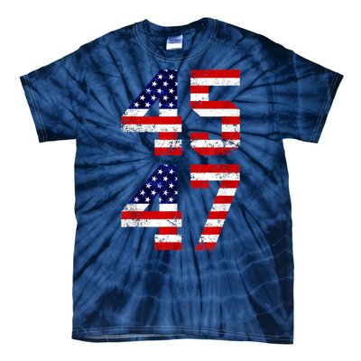 45 47 45th 47th President Trump 2024 ULTRA MAGA Tie-Dye T-Shirt