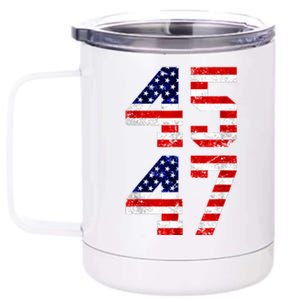 45 47 45th 47th President Trump 2024 ULTRA MAGA 12 oz Stainless Steel Tumbler Cup