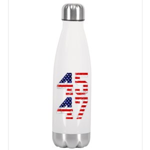 45 47 45th 47th President Trump 2024 ULTRA MAGA Stainless Steel Insulated Water Bottle