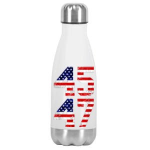 45 47 45th 47th President Trump 2024 ULTRA MAGA Stainless Steel Insulated Water Bottle