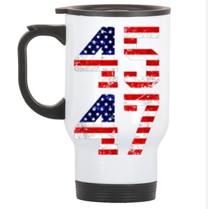 45 47 45th 47th President Trump 2024 ULTRA MAGA Stainless Steel Travel Mug