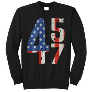 45 47 America Flag Retro Sweatshirt