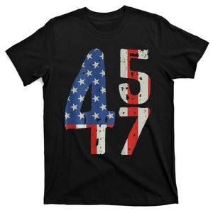 45 47 America Flag Retro T-Shirt