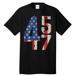 45 47 America Flag Retro Tall T-Shirt