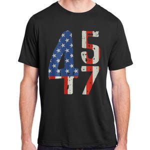 45 47 America Flag Retro Adult ChromaSoft Performance T-Shirt