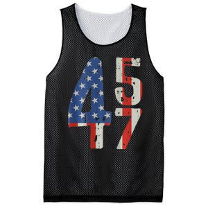 45 47 America Flag Retro Mesh Reversible Basketball Jersey Tank