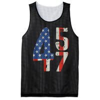 45 47 America Flag Retro Mesh Reversible Basketball Jersey Tank