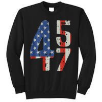 45 47 America Flag Retro Tall Sweatshirt