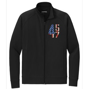 45 47 America Flag Retro Stretch Full-Zip Cadet Jacket