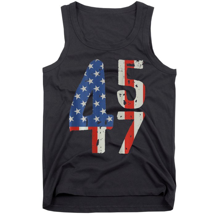 45 47 America Flag Retro Tank Top