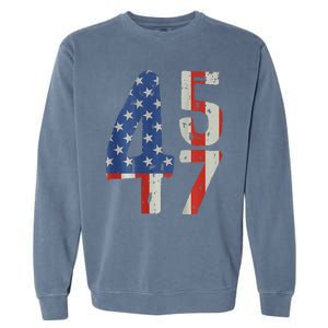 45 47 America Flag Retro Garment-Dyed Sweatshirt