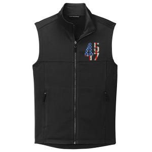 45 47 America Flag Retro Collective Smooth Fleece Vest