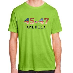 45 47 America Flag Adult ChromaSoft Performance T-Shirt