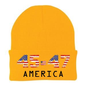 45 47 America Flag Knit Cap Winter Beanie