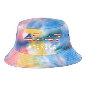 45 47 America Flag Tie Dye Newport Bucket Hat