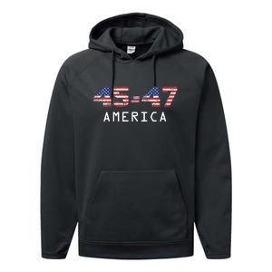 45 47 America Flag Performance Fleece Hoodie