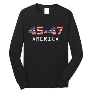 45 47 America Flag Long Sleeve Shirt