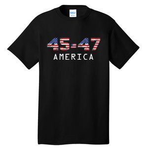 45 47 America Flag Tall T-Shirt