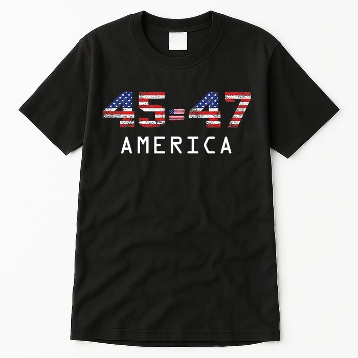 45 47 America Flag Tall T-Shirt