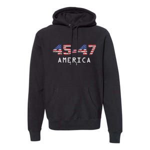 45 47 America Flag Premium Hoodie