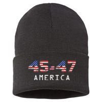 45 47 America Flag Sustainable Knit Beanie