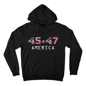 45 47 America Flag Tall Hoodie