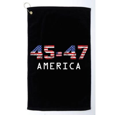 45 47 America Flag Golf Towel