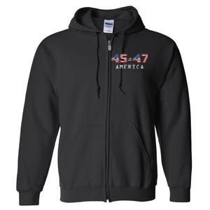 45 47 America Flag Full Zip Hoodie