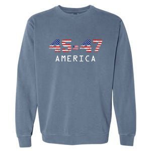 45 47 America Flag Garment-Dyed Sweatshirt