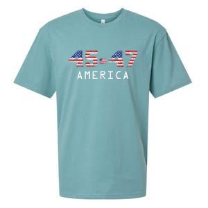 45 47 America Flag Sueded Cloud Jersey T-Shirt