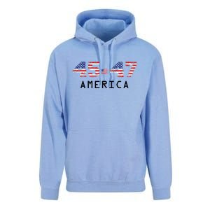 45 47 America Flag Unisex Surf Hoodie