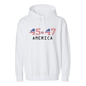 45 47 America Flag Garment-Dyed Fleece Hoodie