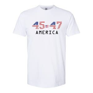 45 47 America Flag Softstyle CVC T-Shirt