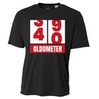 40th 40 Birthday Funny Gift Oldometer Cooling Performance Crew T-Shirt