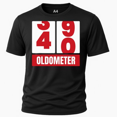 40th 40 Birthday Funny Gift Oldometer Cooling Performance Crew T-Shirt