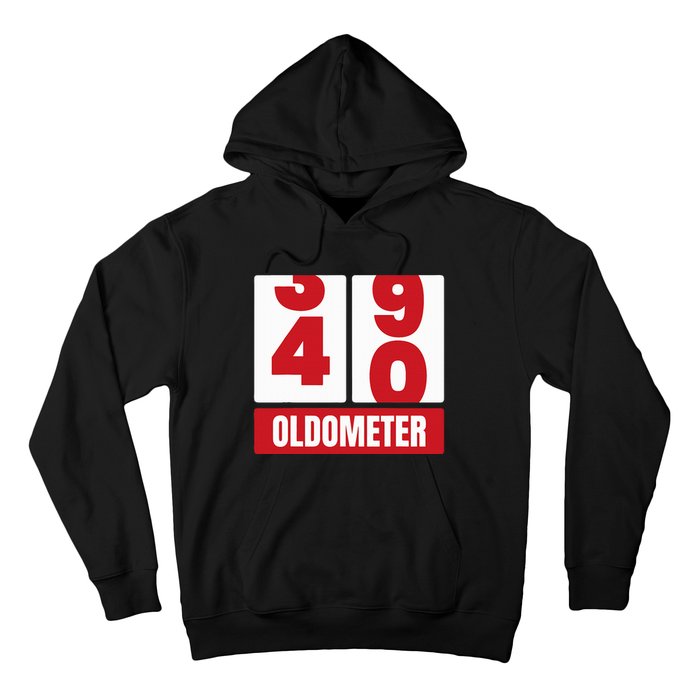 40th 40 Birthday Funny Gift Oldometer Hoodie